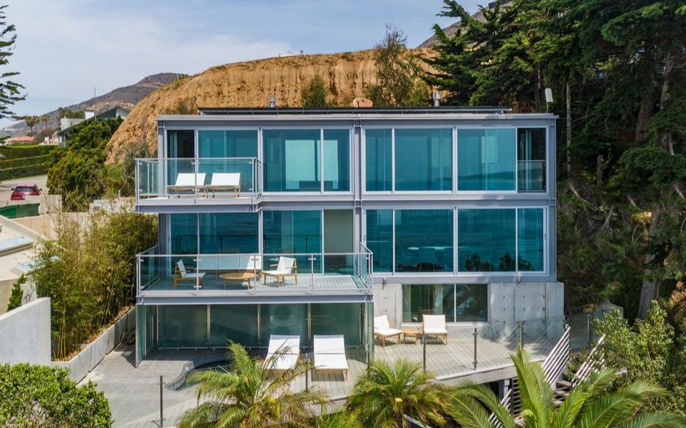 豪宅欣赏位于马里布海滩的现代海景别墅6525pointlechuzadrmalibuca