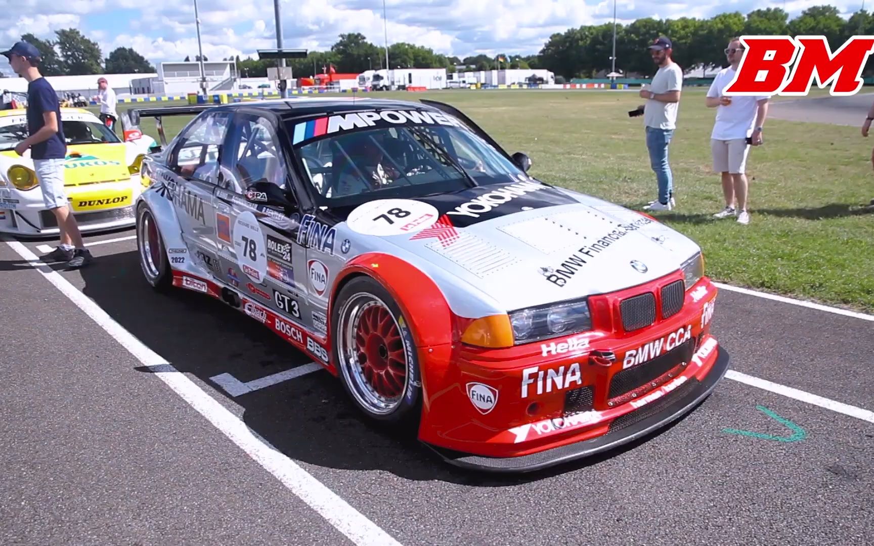 宝马e36 m3 gtr勒芒2022经典赛实拍