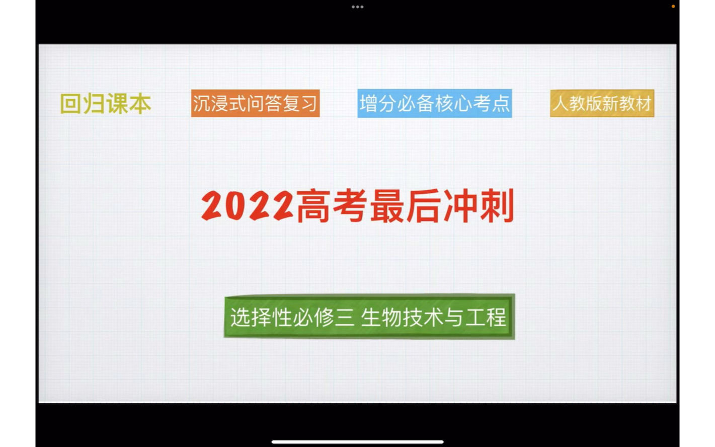 [图]［高考回归知识点］选修三生物技术与工程