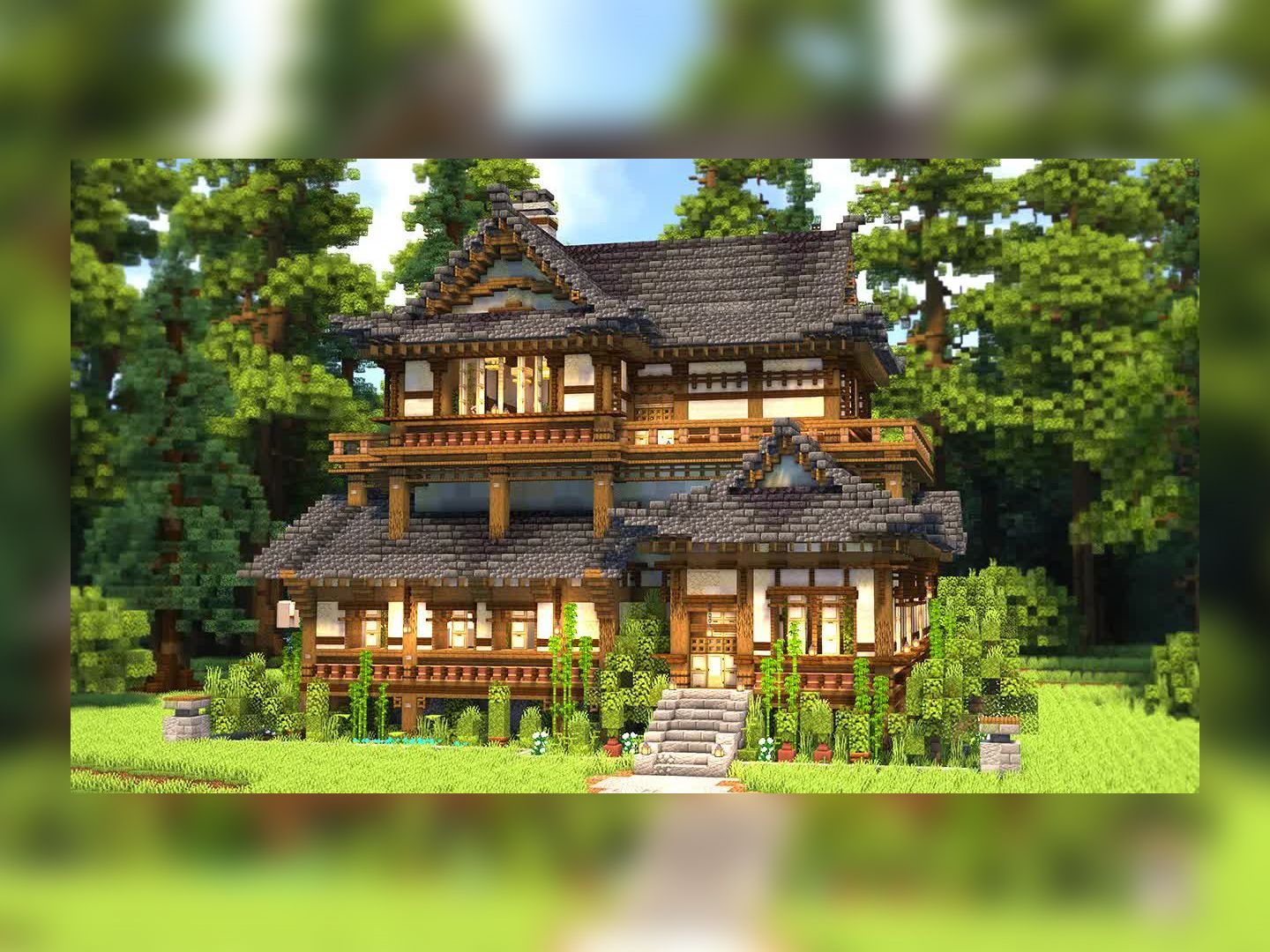 minecraft建筑鉴赏 如何建造日式房屋