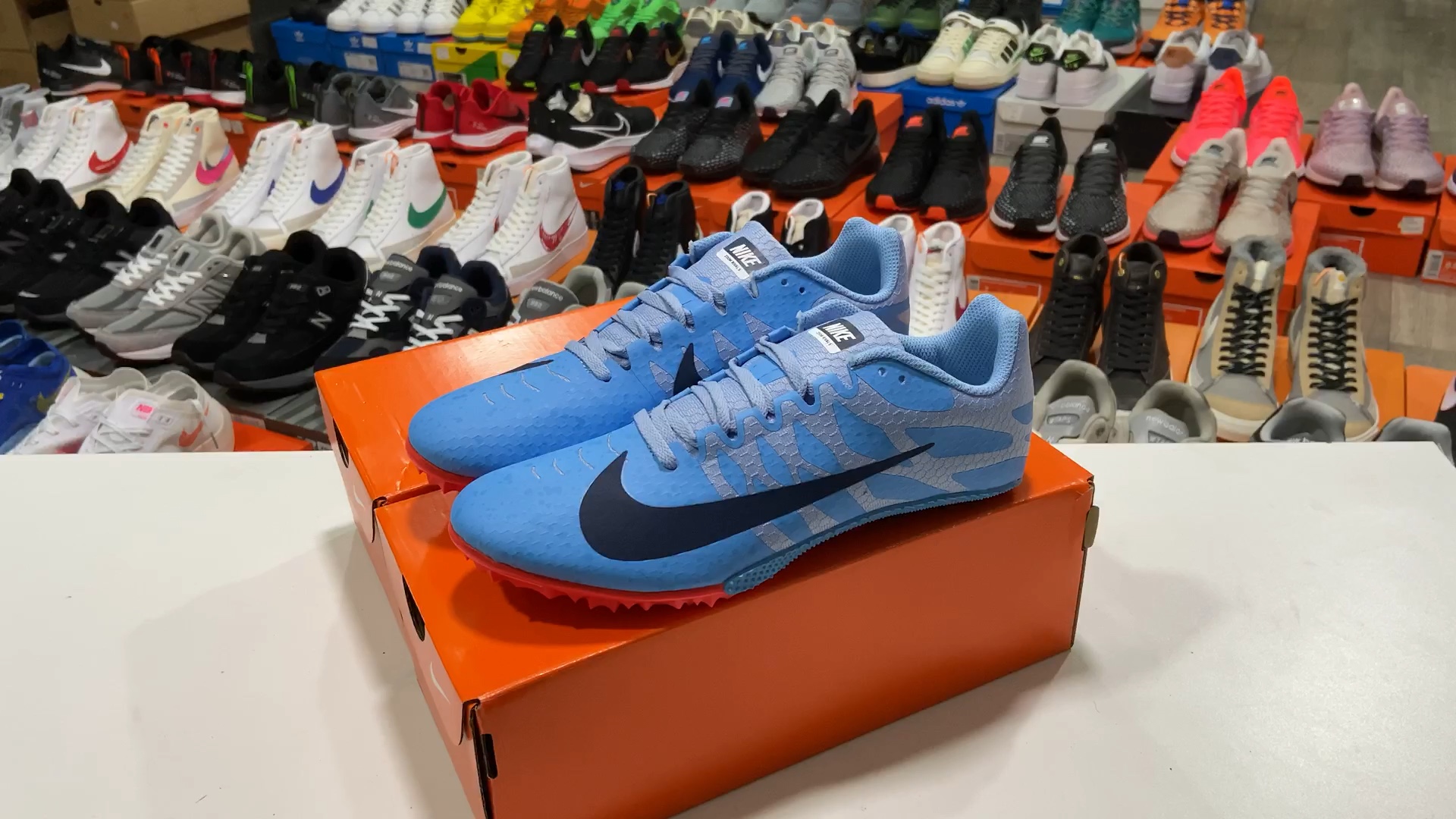 nike zoom rival s9 田径小将钉鞋 中短跑跳远四项体考鞋