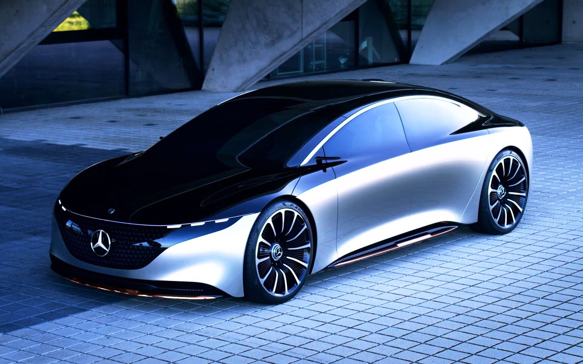 梅赛德斯-奔驰全新概念车vision eqs,未来的纯电动s级_哔哩哔哩 (゜