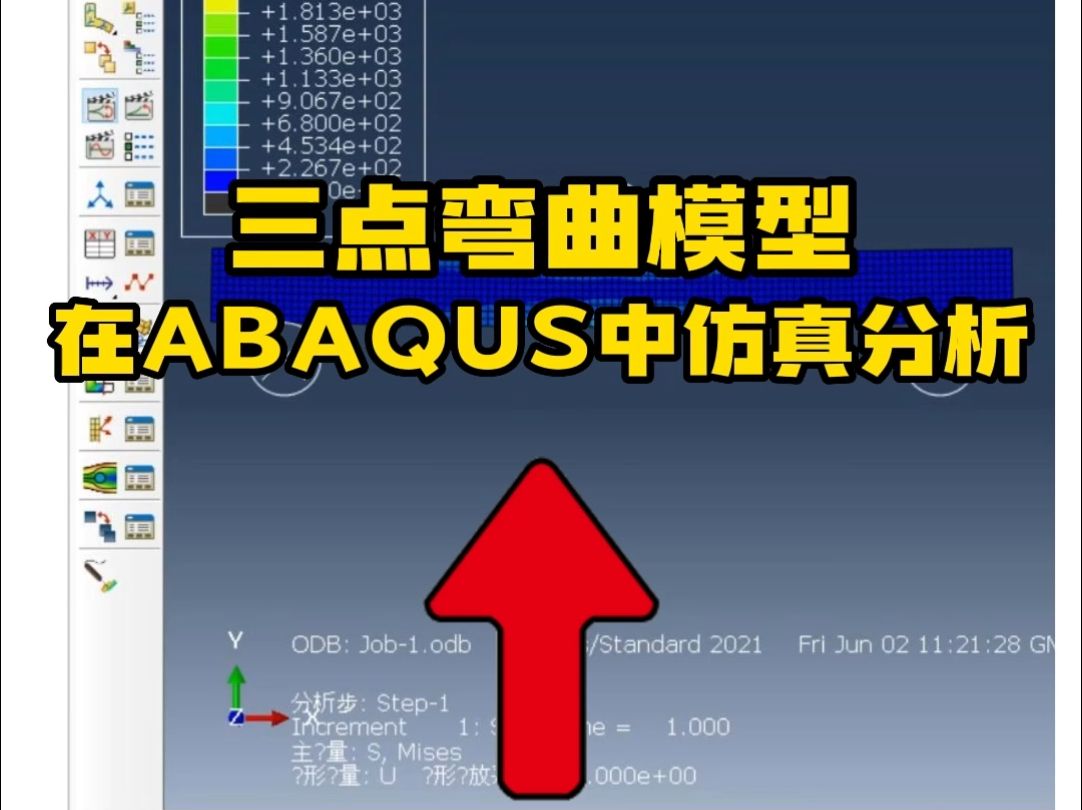 ABAQUS系列课程之实用小案例——三点弯曲模型中的仿真分析哔哩哔哩bilibili