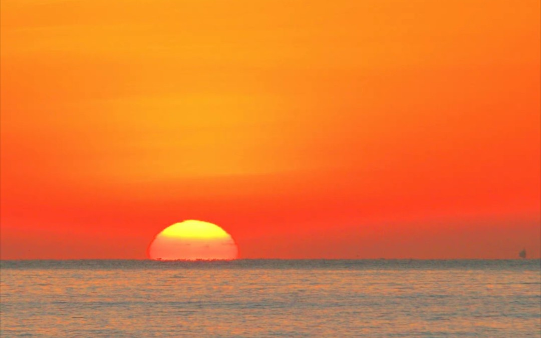 [图]今天早晨，深圳海上日出美景，延时摄影。