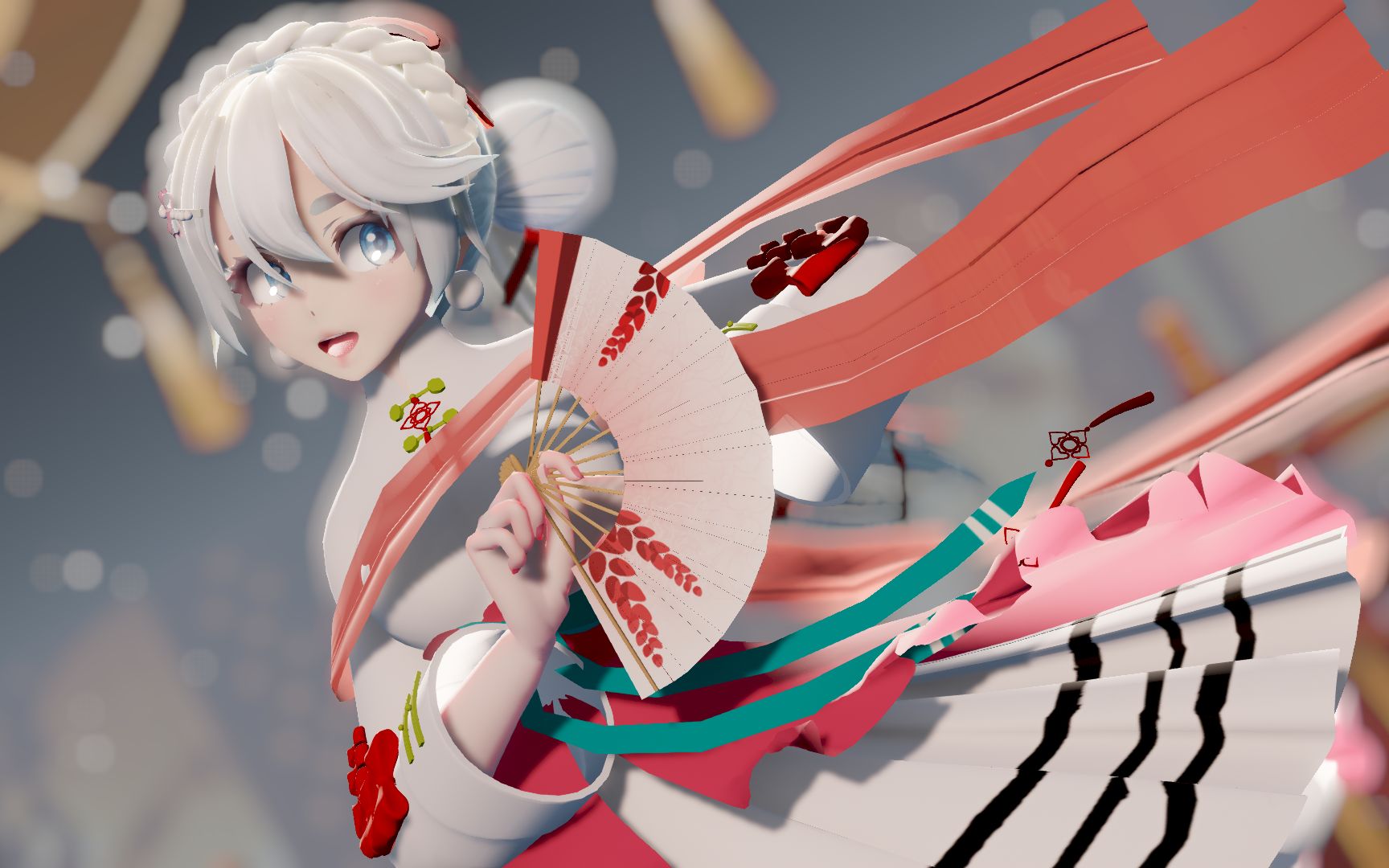 【言和mmd】谁家的姑娘哼唱一曲花月成双【模型配布】_哔哩哔哩_bili