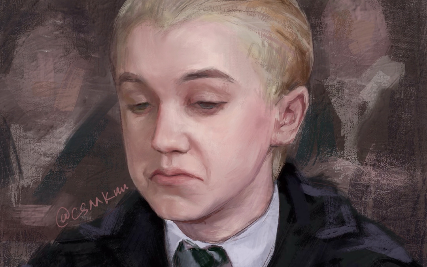 【hp/德拉科马尔福】哈利波特 剧照procreate板绘厚涂过程