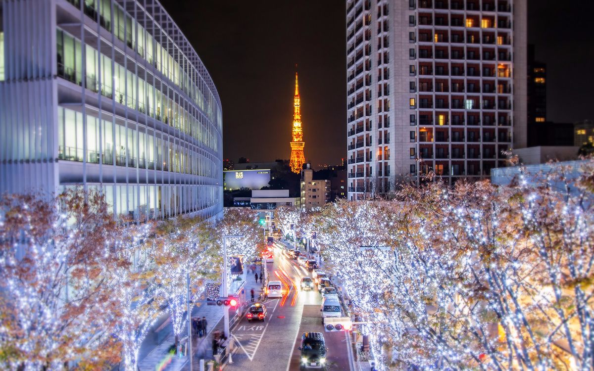 六本木夜景图片