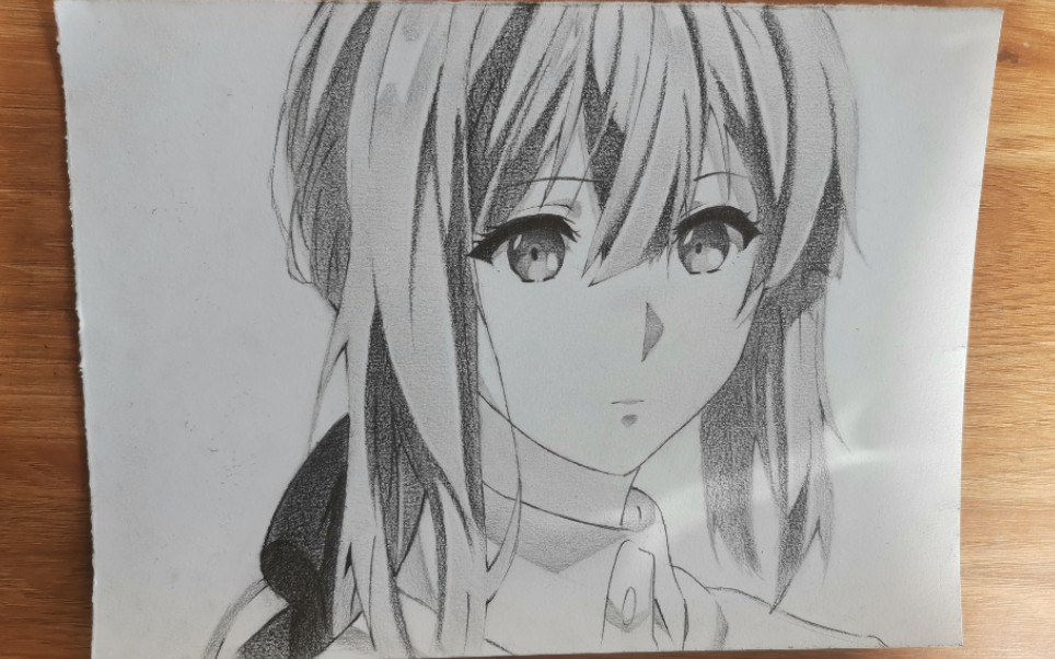 手绘170分钟画出薇尔莉特你将不再是道具而是人如其名的人