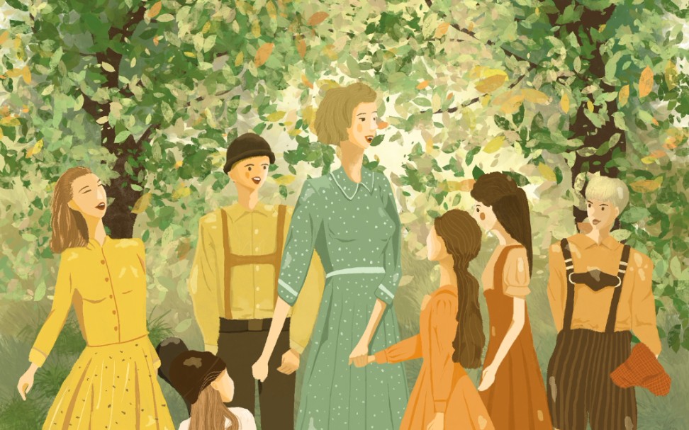 电影《音乐之声》插画过程