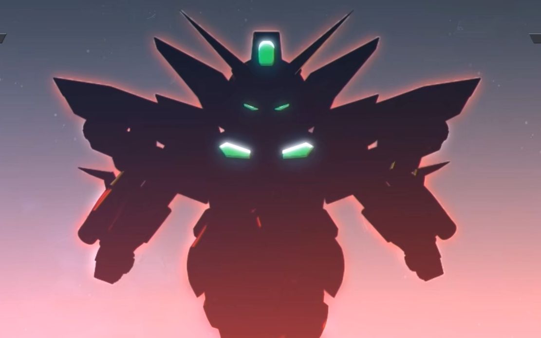 【中文】sd高达g世纪cr战斗动画-华沙哥高达破坏者(nrx-0013-cb)_哔哩