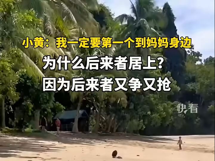 小黄:我一定要第一个到妈妈身边,为什么后来者居上?因为后来者又争又抢…哔哩哔哩bilibili