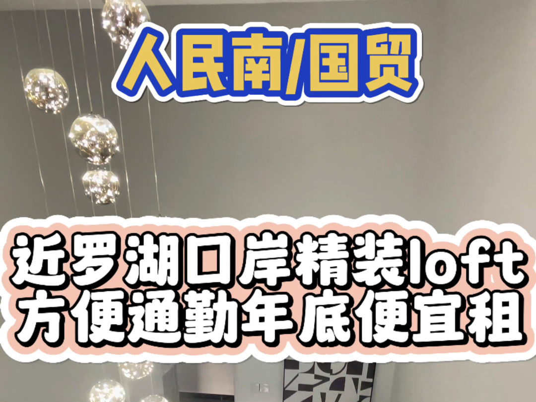 罗湖国贸近关口复式loft,方便深港通勤哔哩哔哩bilibili