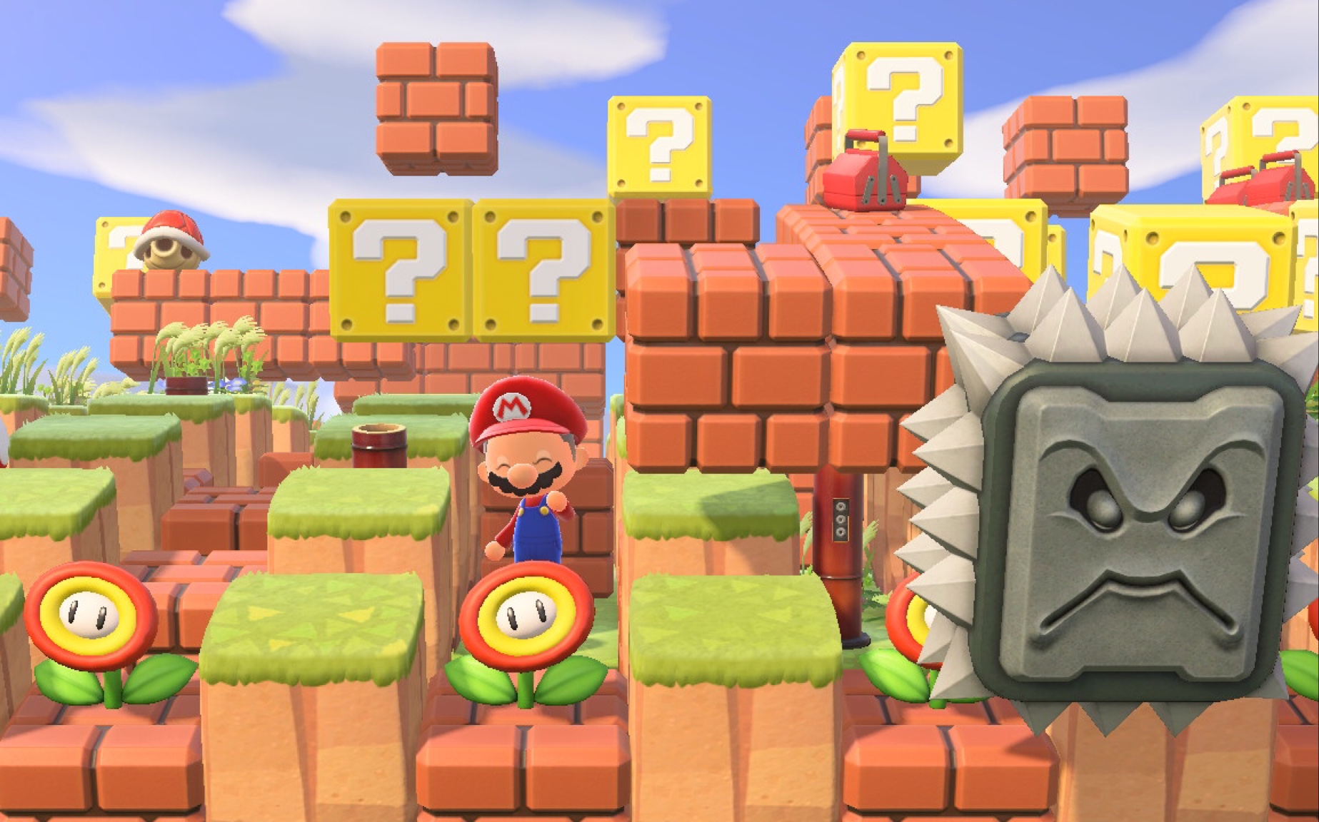 动物森友会顶级马里奥主题迷宫level1岛动森版3d马里奥大神巨作高质量