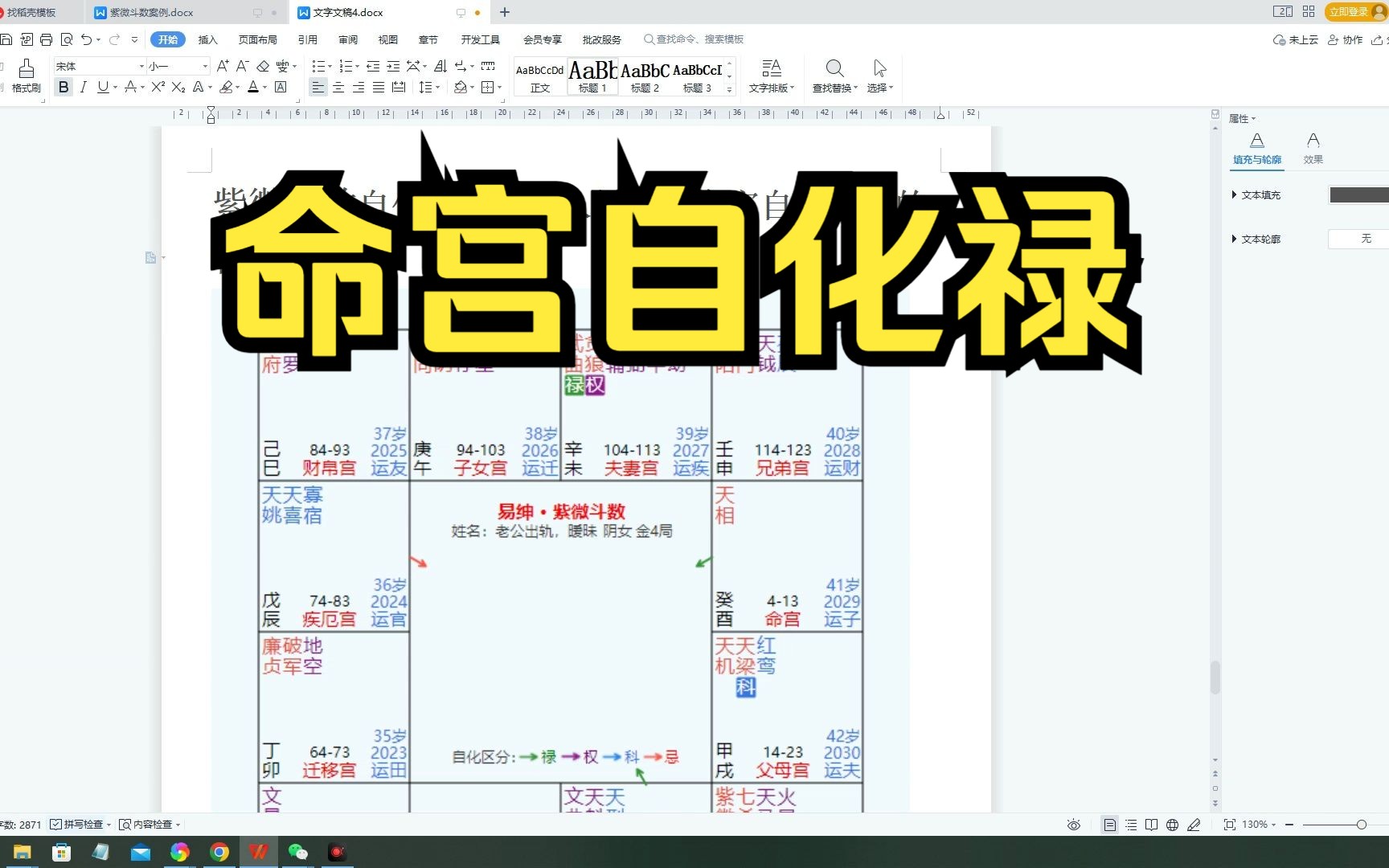 紫微斗数自化禄权科忌入门之【命宫自化禄】的含义学习哔哩哔哩bilibili