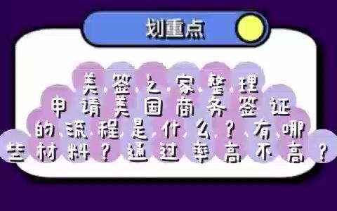 申请美国商务签证的流程是什么?有哪些材料?通过率高不高?哔哩哔哩bilibili