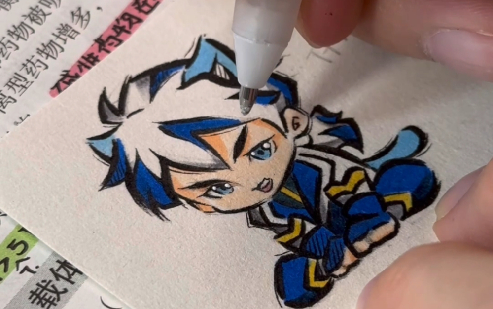 青花瓷伊泽瑞尔手绘 | 英雄联盟