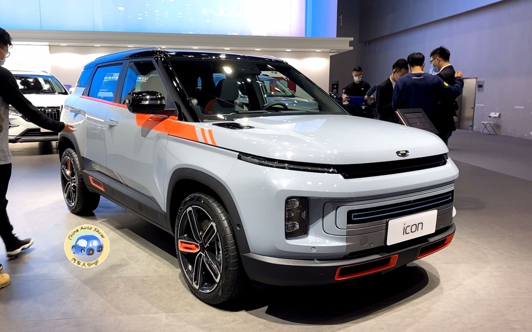 2021款吉利icon静态体验,了解外观内饰后,买不买做个参考_哔哩哔哩_bi