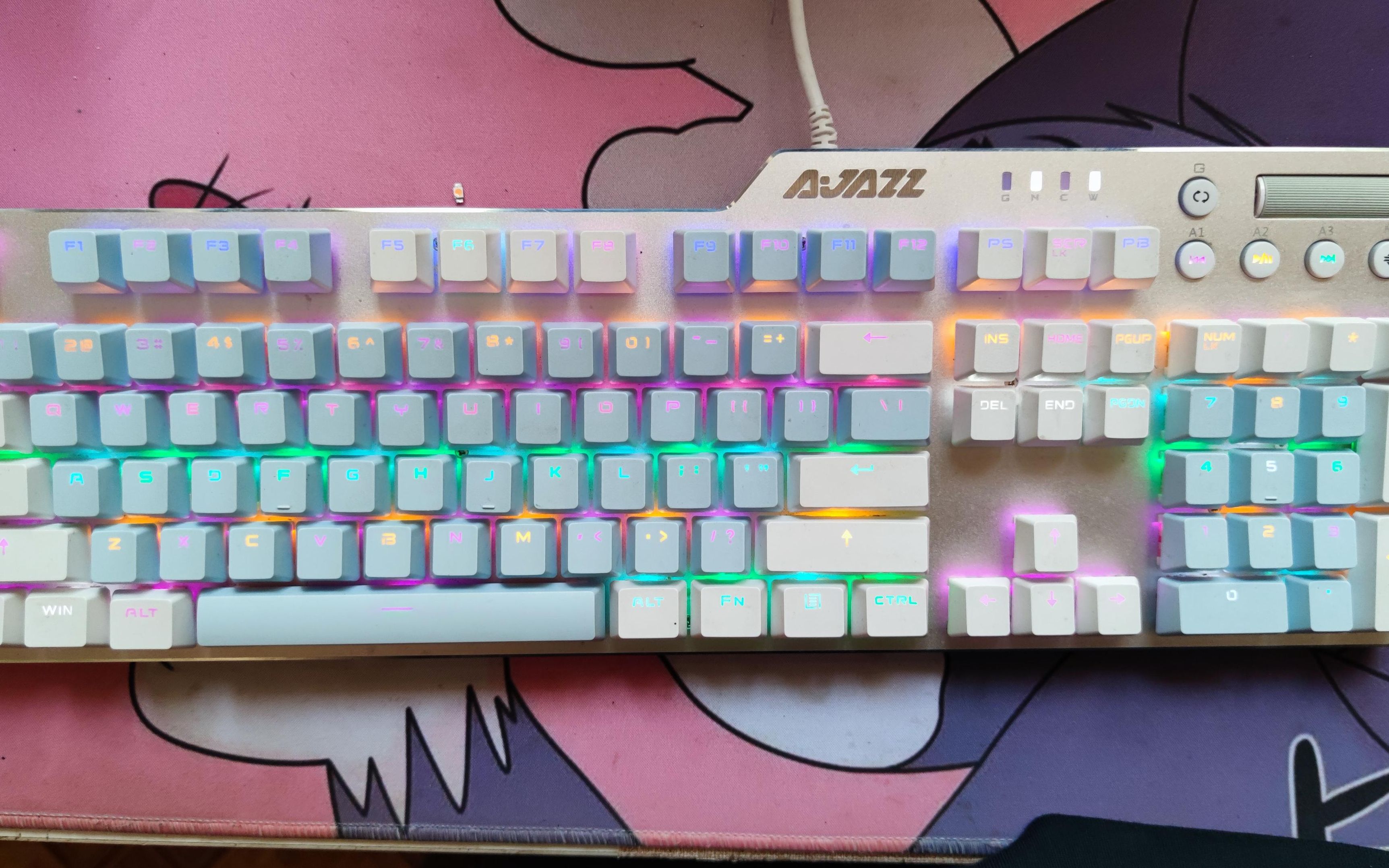 黑爵ak35l改彩色灯光