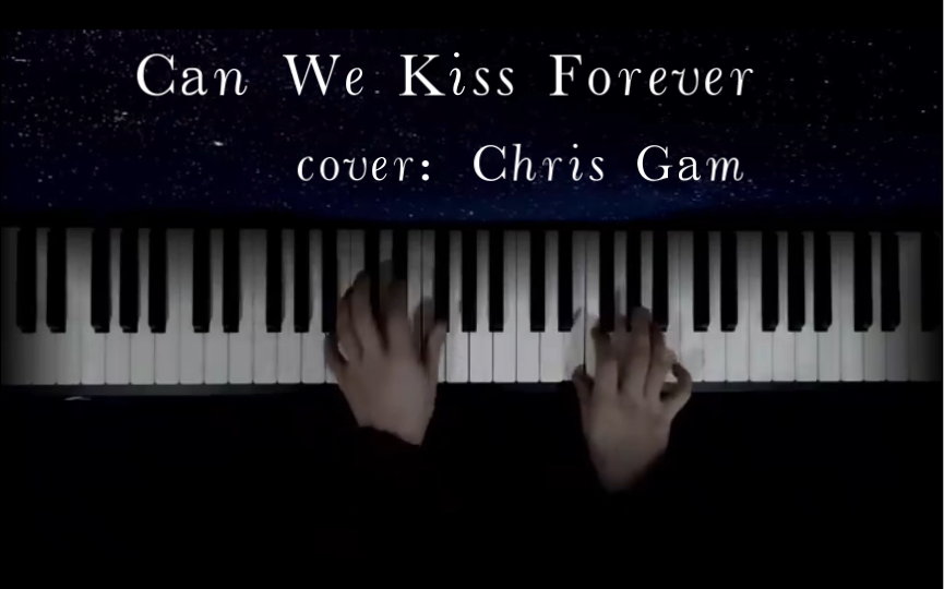 [图]can we kiss forever 钢琴