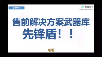 Download Video: 售前解决方案武器库 先锋盾！！