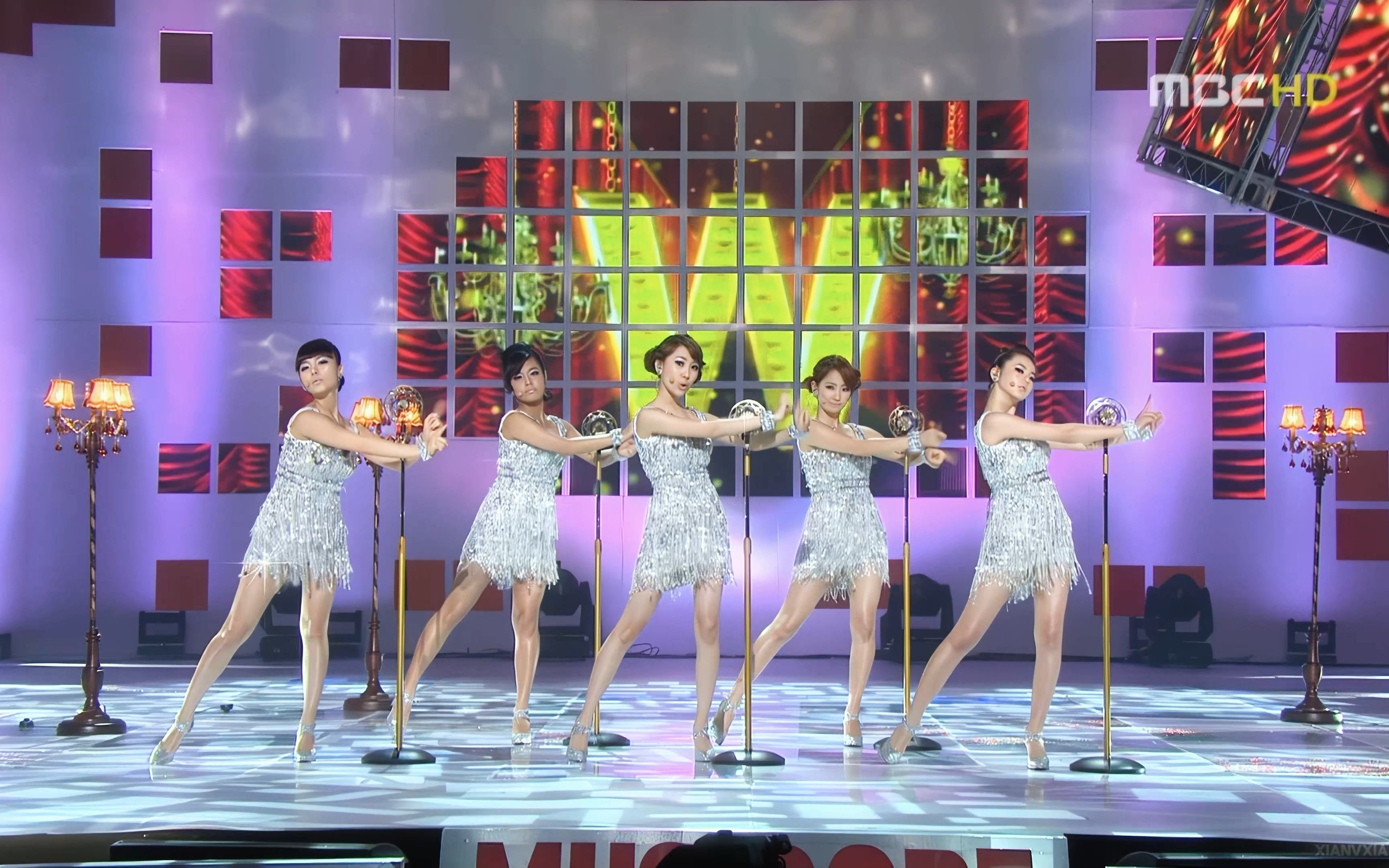 【4k live】wonder girls - nobody (081025 mbc music core)_哔哩