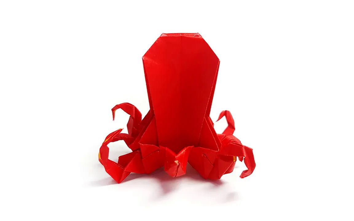 【weesel origami】章鱼折纸教程 how to make a paper octopus