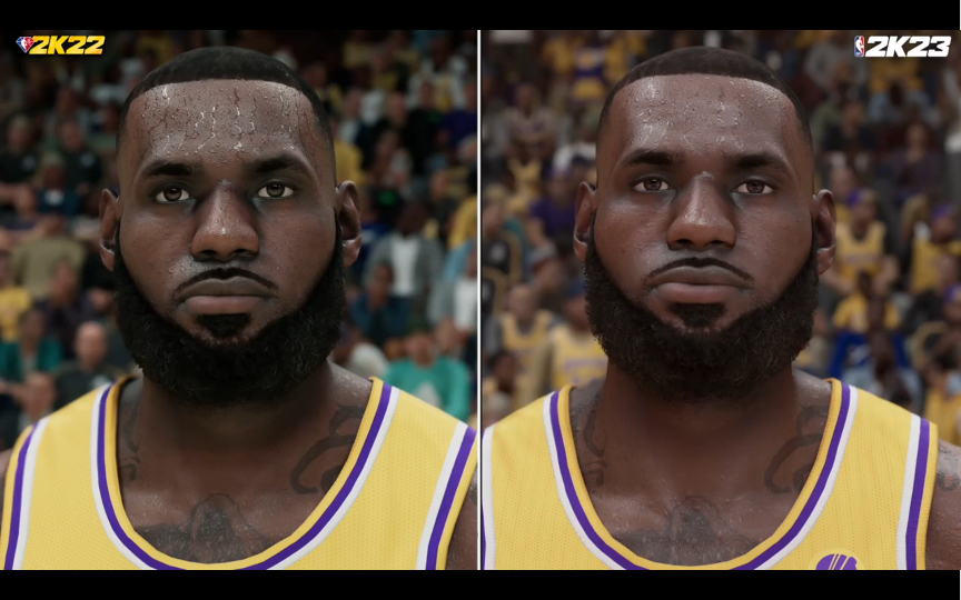 [图]NBA2K23 VS NBA2K22现役球员场馆WNBA对比