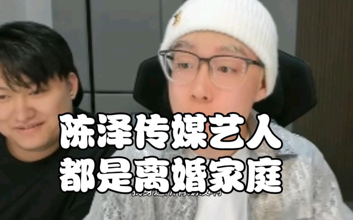 陈泽传媒艺人都是离婚家庭.哔哩哔哩bilibili