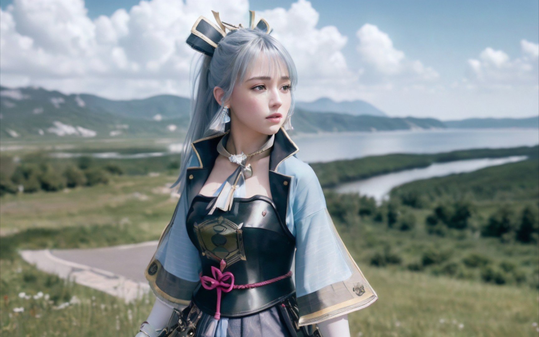 原神 | 神里绫华 白鹭公主 | 写实超还原ai cos 4k高清