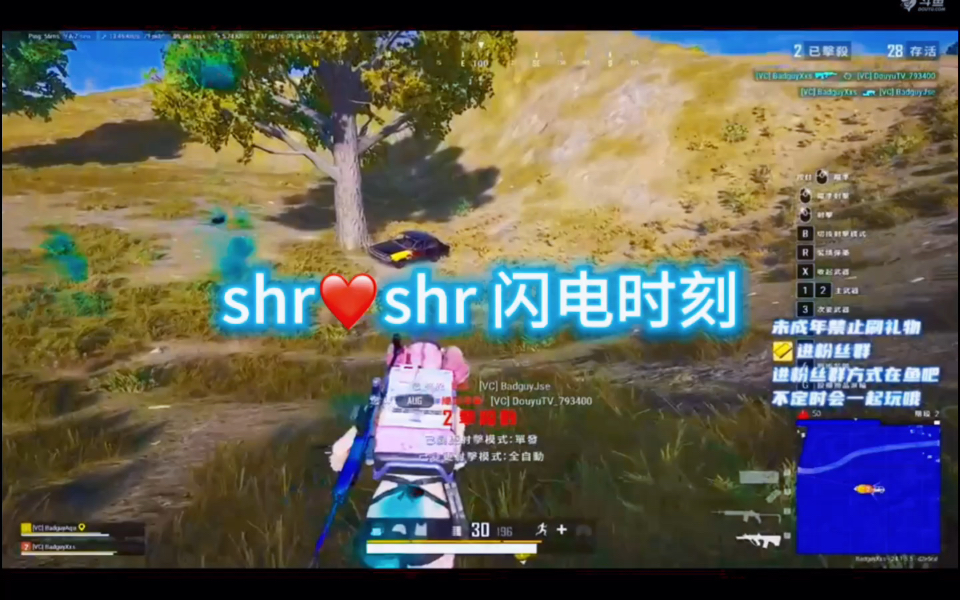 【SHR+SHR】闪电时刻!SHR都是最强的PUBG精彩集锦