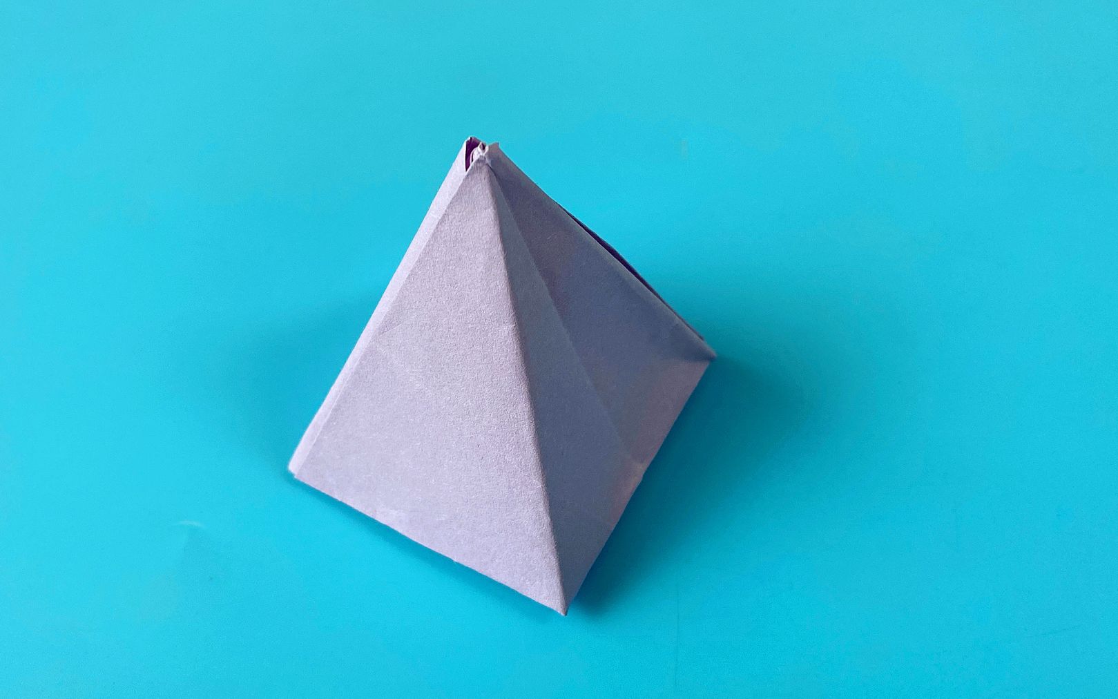 教你折纸四角锥,简单易学,折纸王子儿童折纸教程