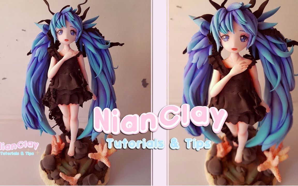 【Clay Art】制作动漫手办 ~ Deep Sea Miku哔哩哔哩bilibili