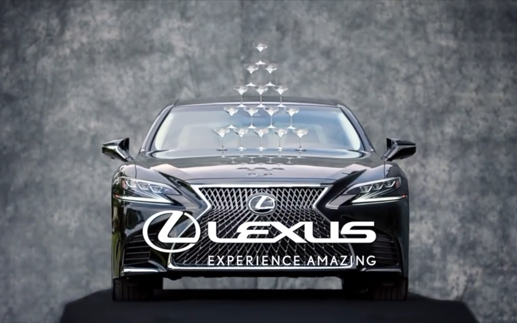 丰田章男的雷克萨斯ls500香槟塔|宣传短片_哔哩哔哩_bilibili