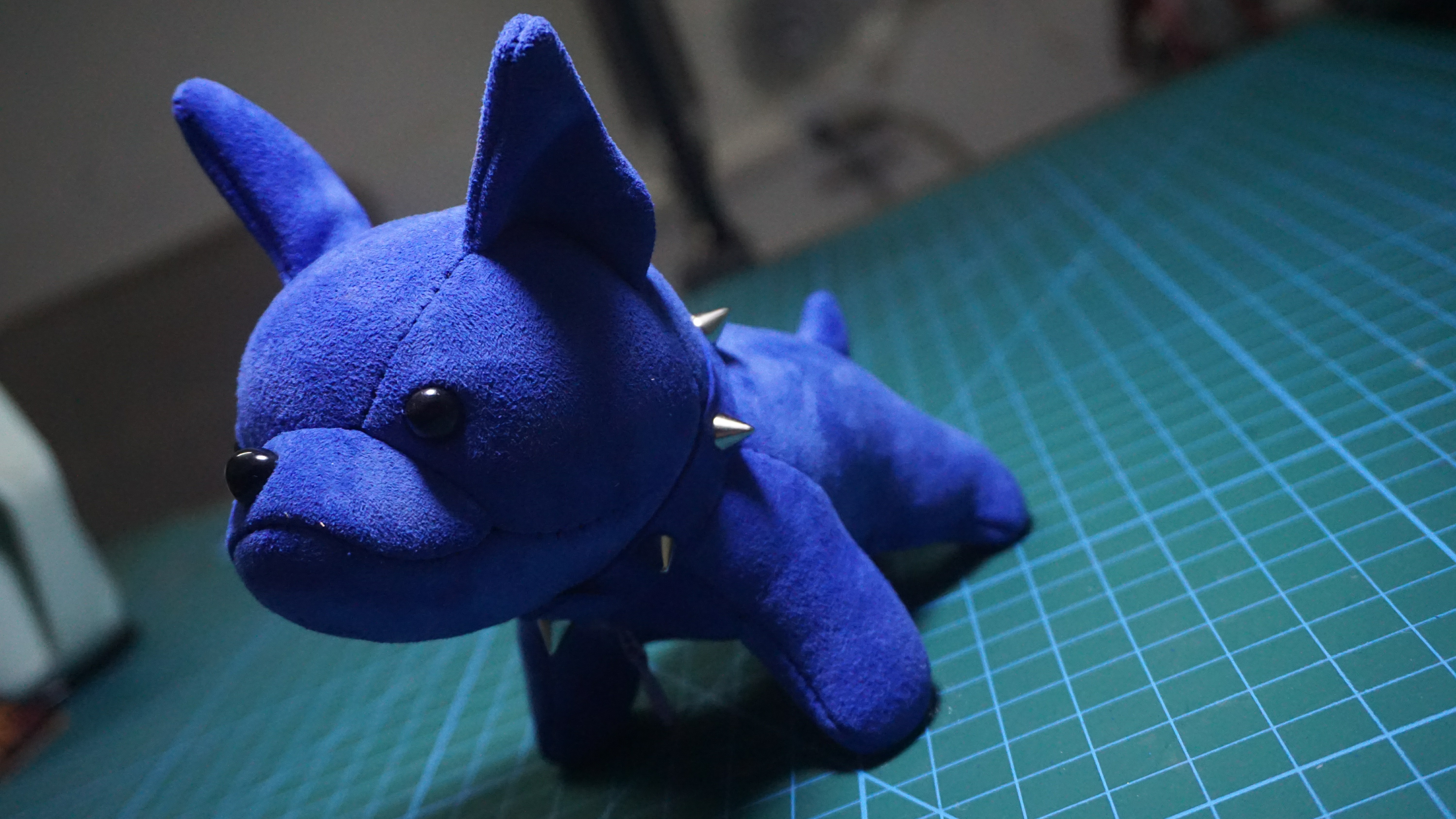 手工皮具|lv"法斗"小狗摆件