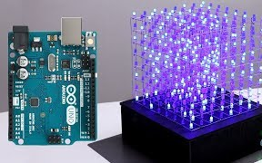 如何用一个ARDUINO UNO搭建8x8x8的LED光立方哔哩哔哩bilibili