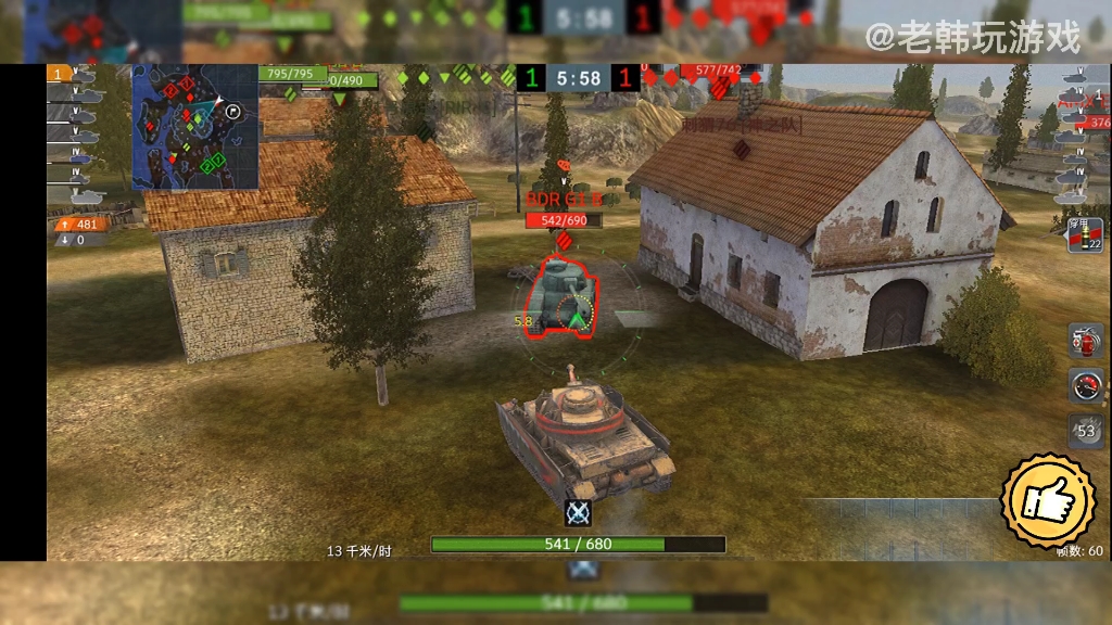 坦克世界闪击战四号战车石像鬼开启冲锋模式