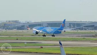 Скачать видео: C919、787等进近｜广州白云国际机场｜4K