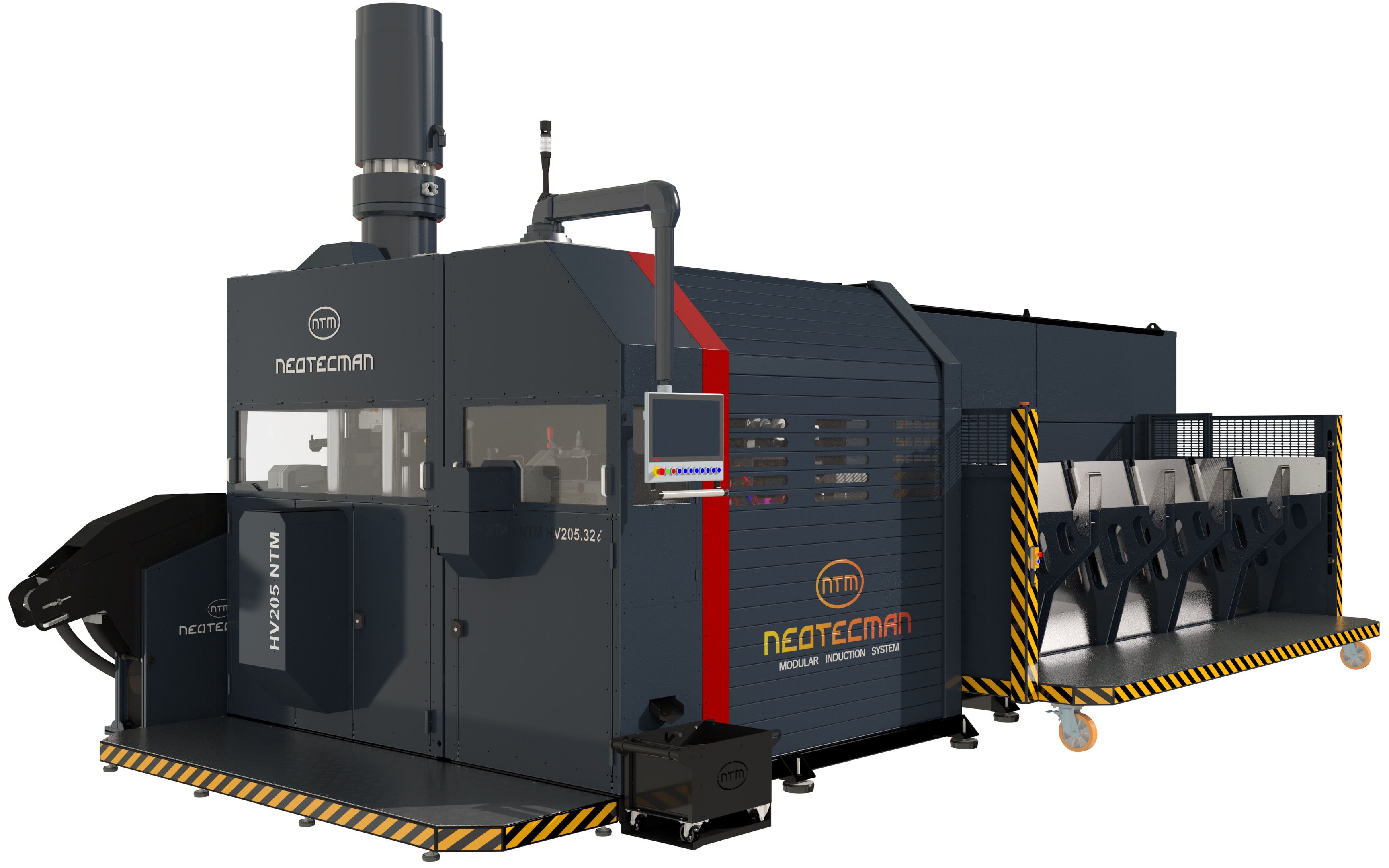 原装进口西班牙尼特曼全自动智能温镦机,俗称液压红冲机,铜棒直接上料