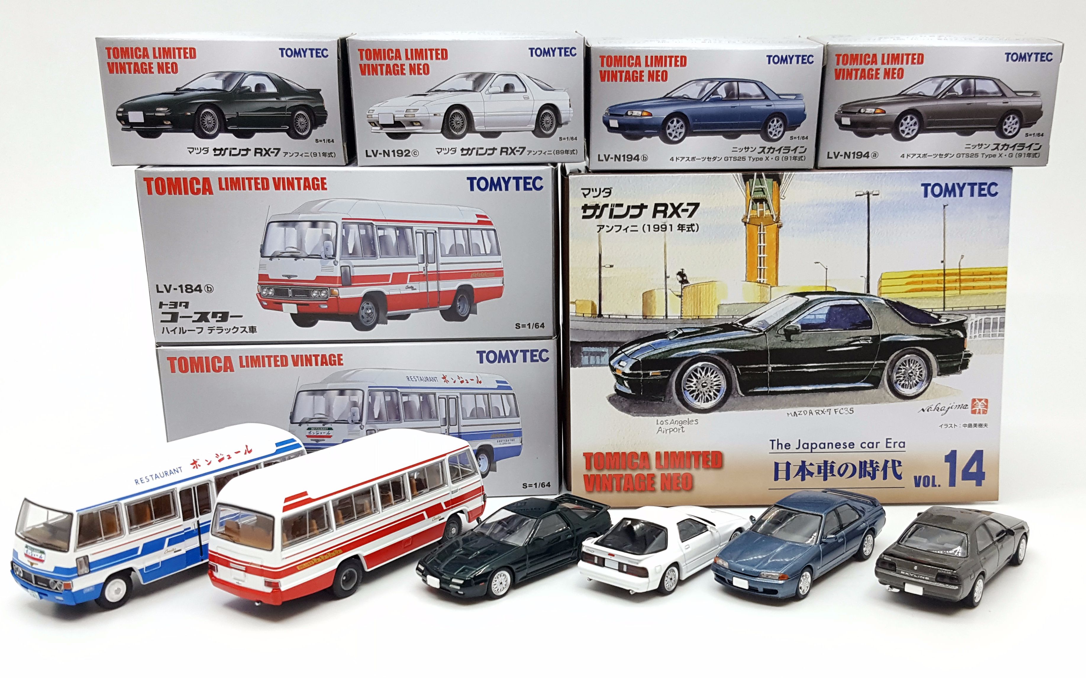 tlv丰田考斯特马自达rx7低配gtr2020年1月新车new东知玩具