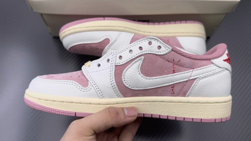 aj1 ts 低帮倒钩 白粉