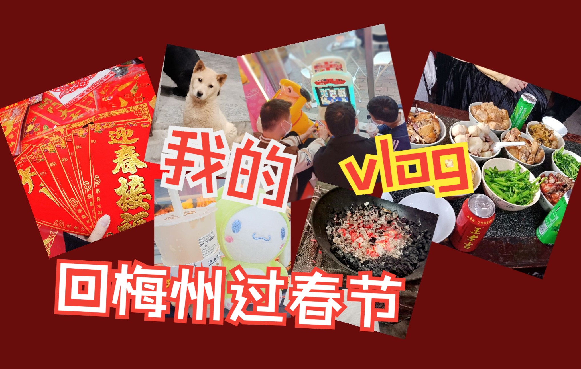 |春节VLOG | 买年货 | 五华肉丸 | 放烟花 | 逛水寨奥园 | 年夜饭美食哔哩哔哩bilibili