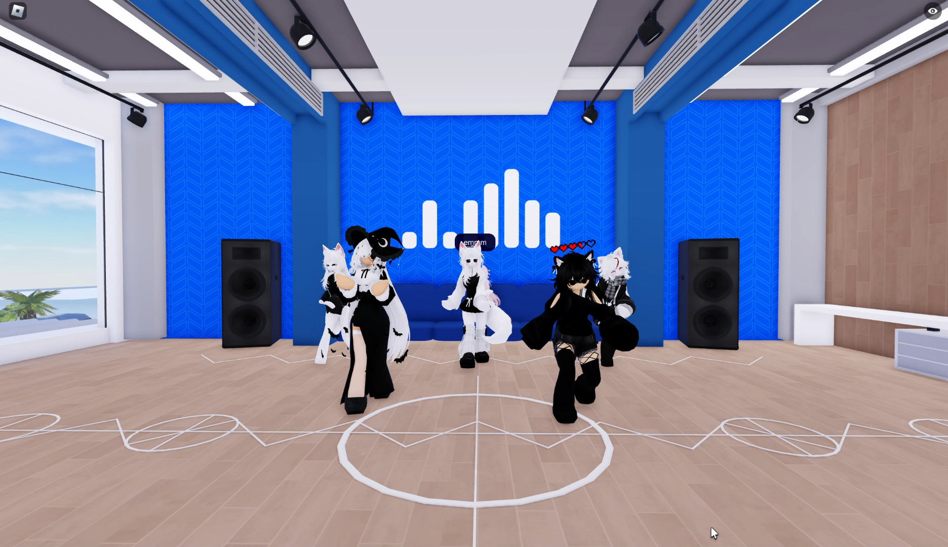 roblox rh dance studio 五人舞蹈