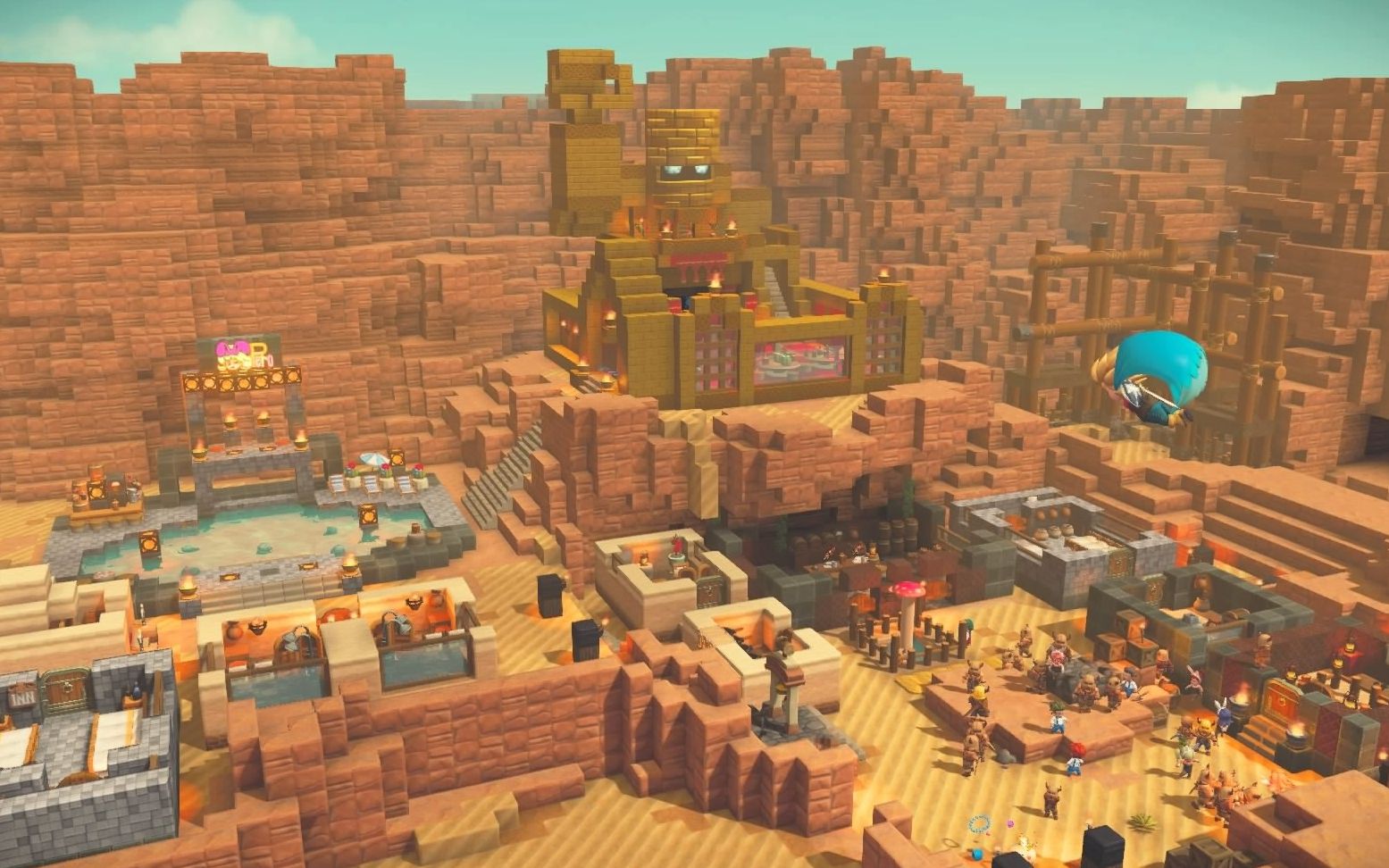 布吉岛勇者斗恶龙创世小玩家2奥卡姆尔这个游泳池好大啊繁体中文解说