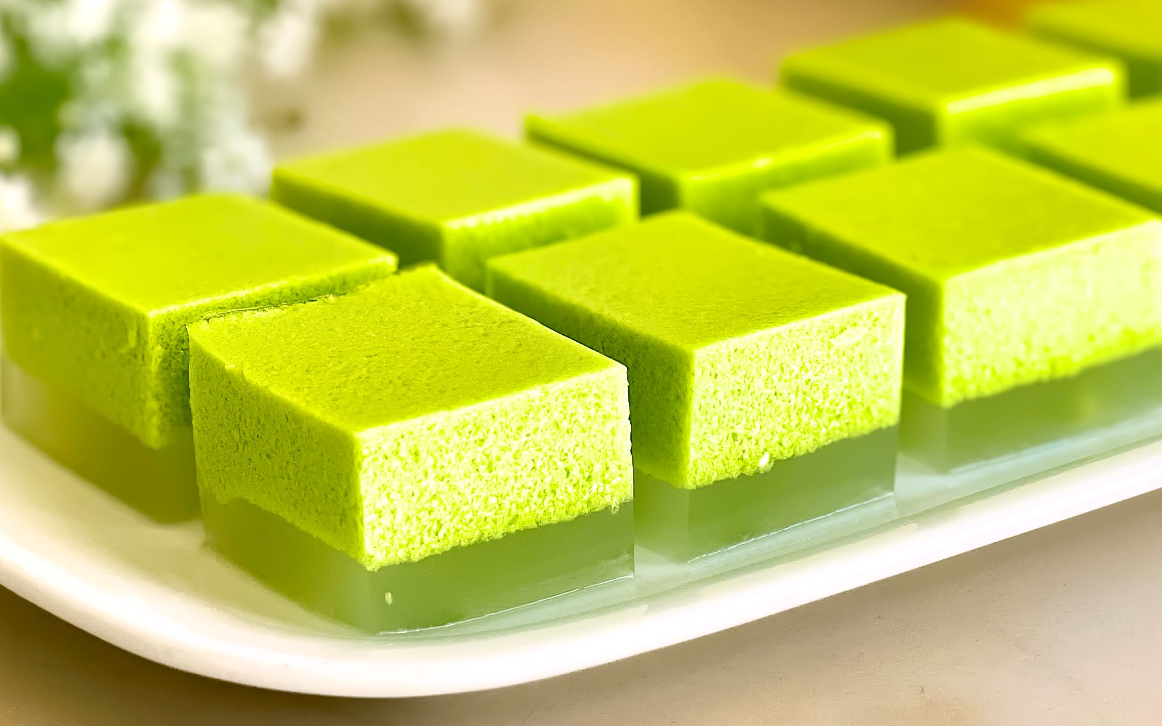 非常美味的香兰椰奶果冻糕制作教程,让你吃了还想吃,你学会了吗