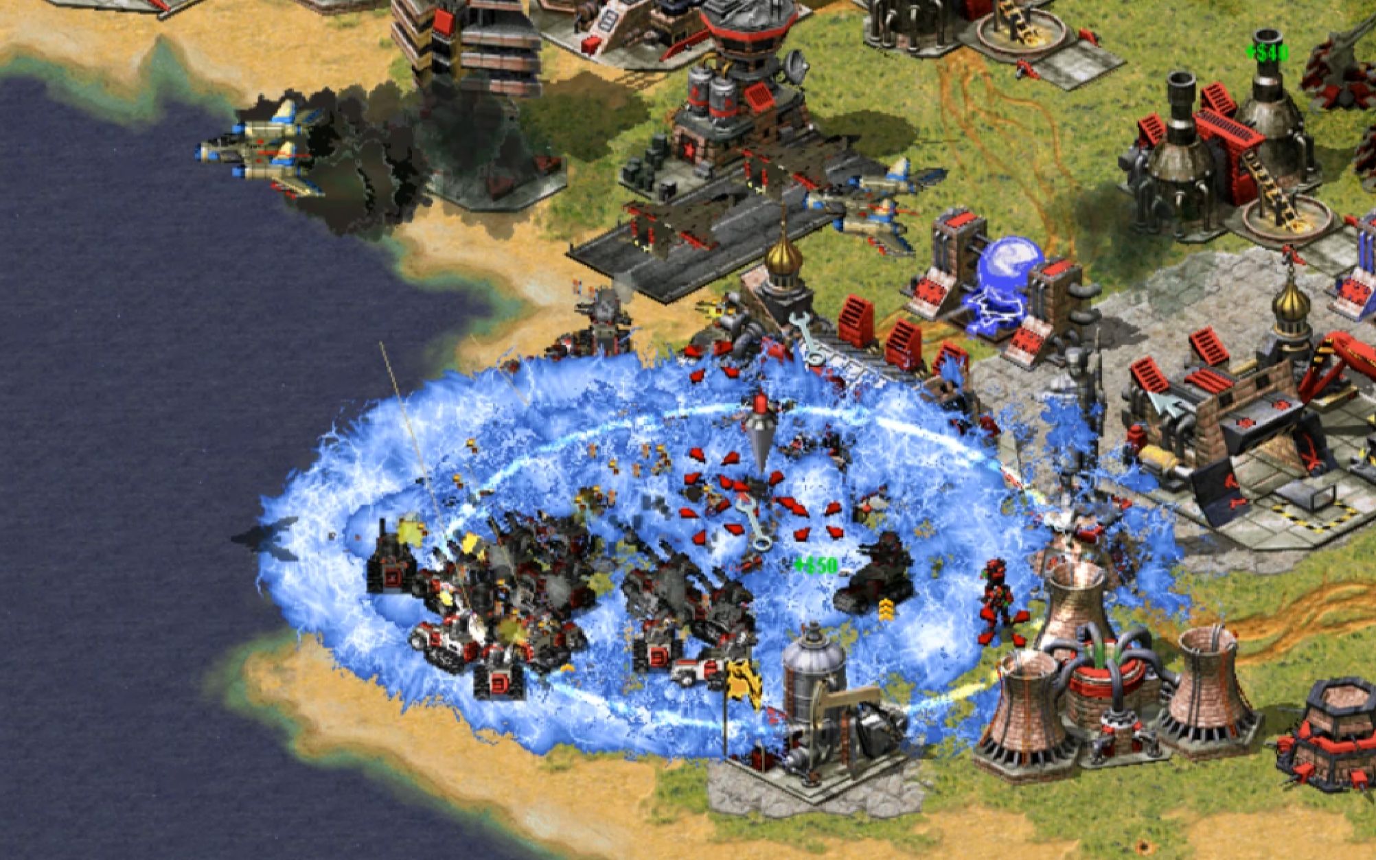 活动作品红警2mod耀斑和群友一起联机揍ai