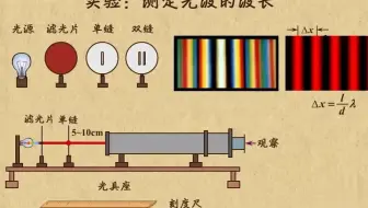 高中物理| 高中物理动画第31章 光（1）|09 干涉条纹间距的决定因素