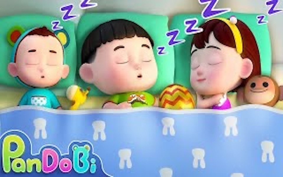 [图]Super Pandobi 英文歌曲: 十在床上(为孩子们学习数字) Ten in the Bed