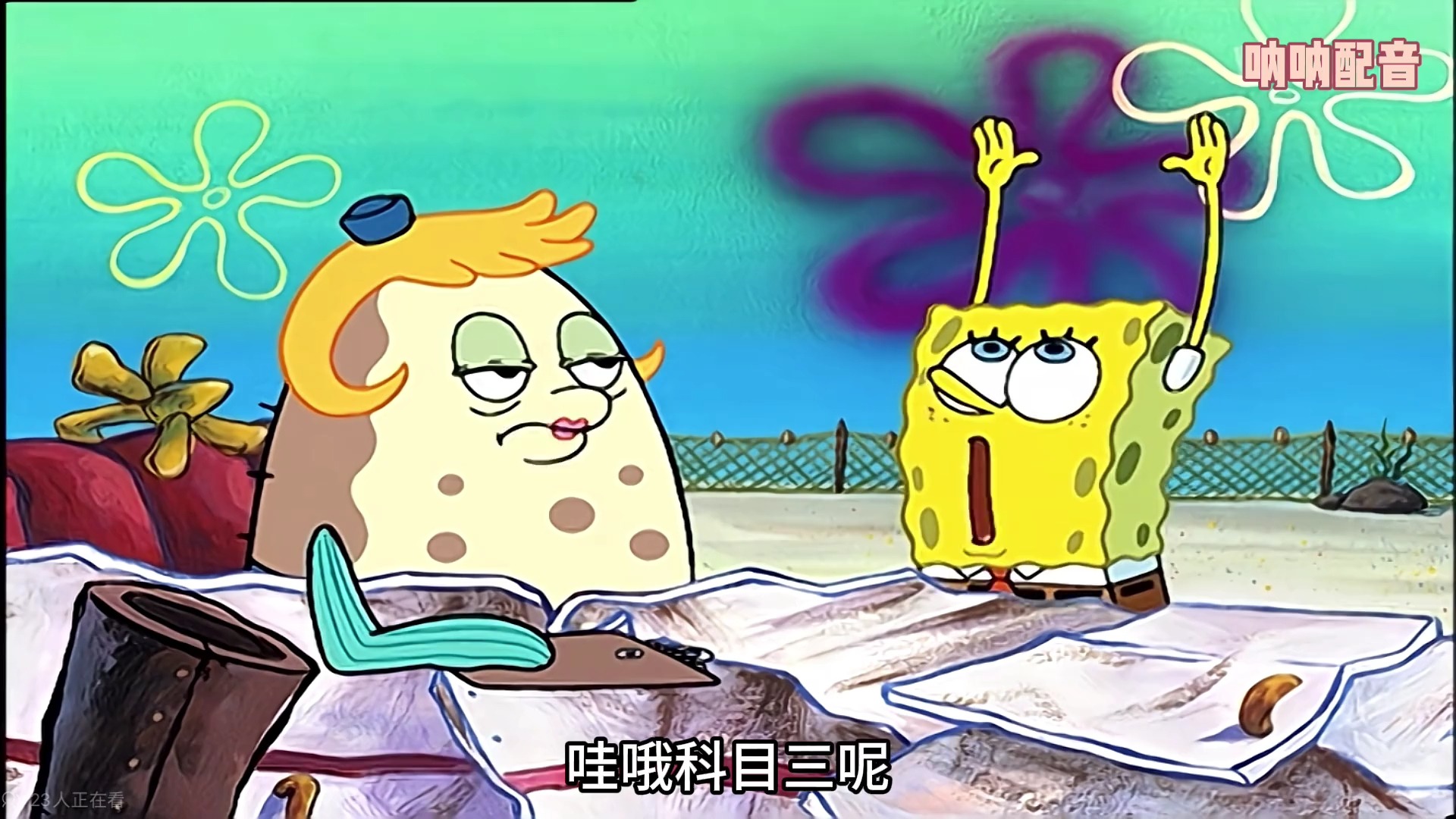 搞笑配音 -海绵宝宝考驾驶证之他爹是驾校校长
