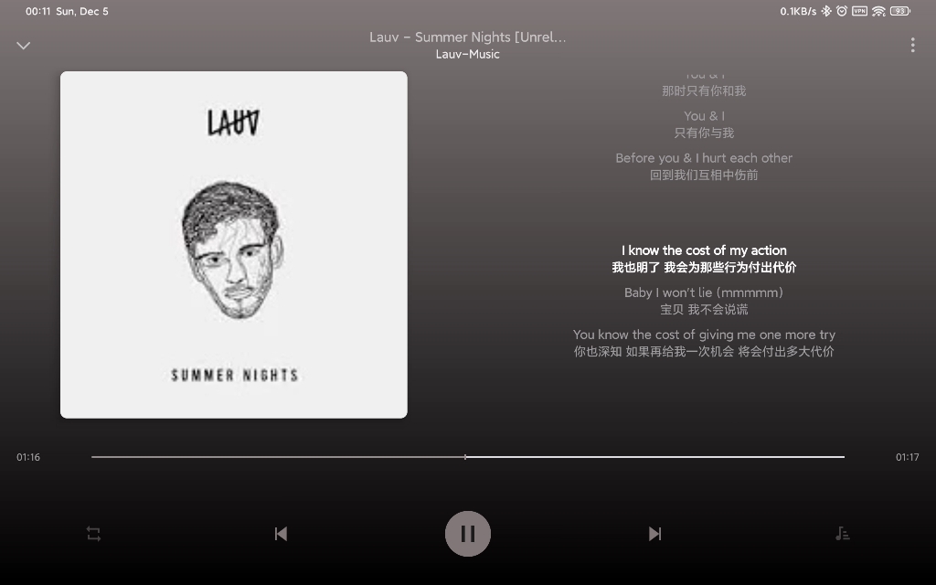 [图](中英字幕)Lauv-Summer Night[Unreleased]