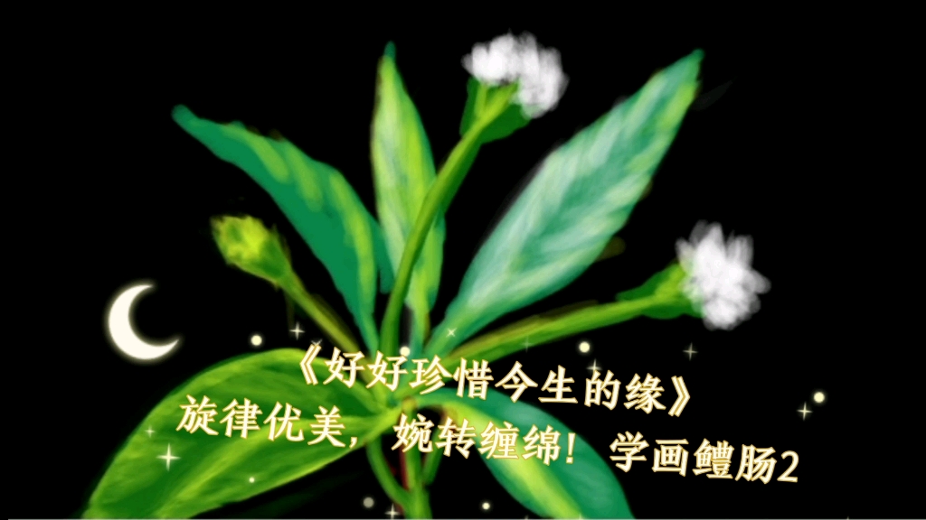 [图]《好好珍惜今生的缘》旋律优美，婉转缠绵！学画鳢肠2